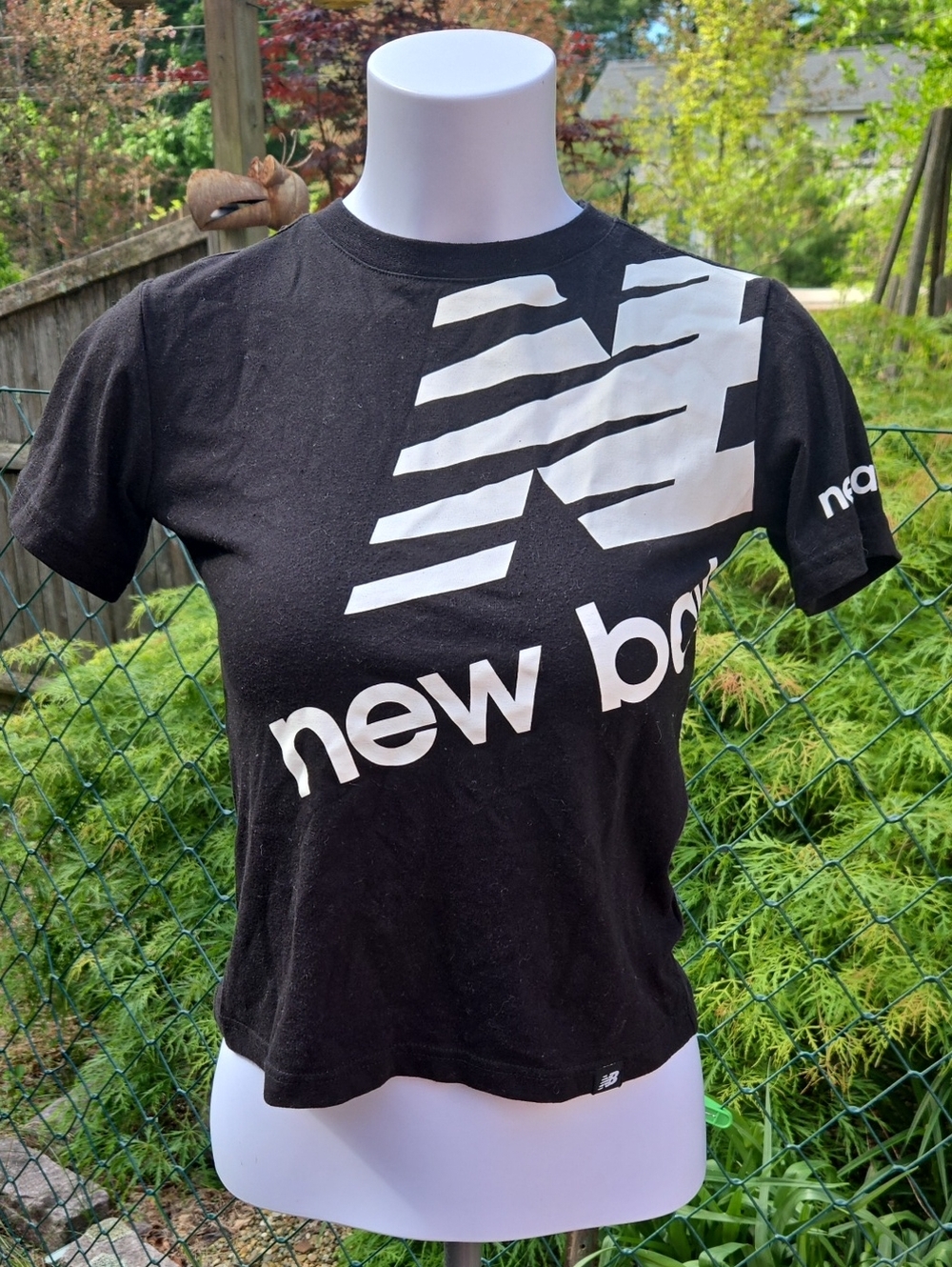 New Balance Black Tee with White Logo